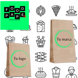 Bolsa kraft mediana una tinta