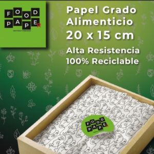 papel alimenticio 20x15cm