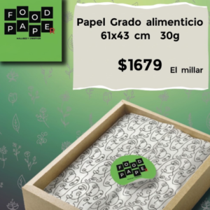 papel alimenticio 63x43cm